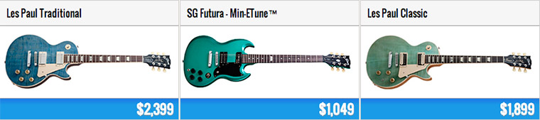 gibson lineup 2014